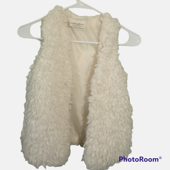 Bobbie Brooks Other - Bobbie Brooks Vest Girls Winter White Faux Animal Sz Medium